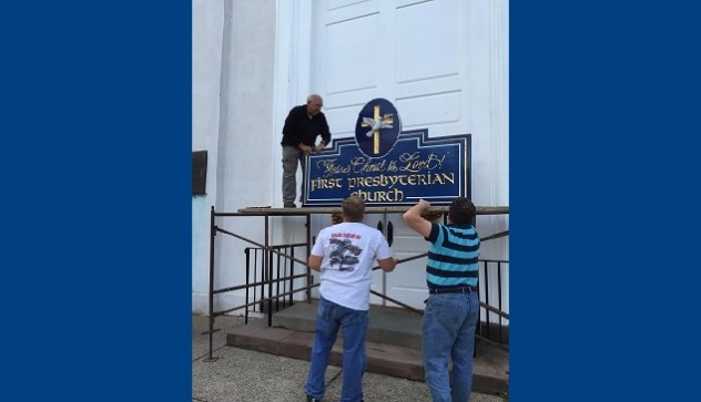 church sign front of church 1